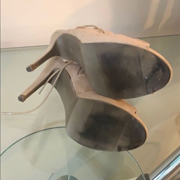 Nude Gladiator style lace up heels - Picture 5 of 7